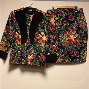 Authentic African Print Skirt suit